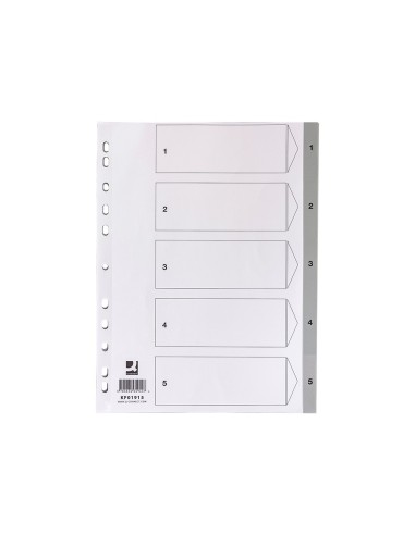 SEP.NUMERICO Q-CON.PLASTICO 1-5 JUEGO 5 SEP.A4 MULTITALADRO