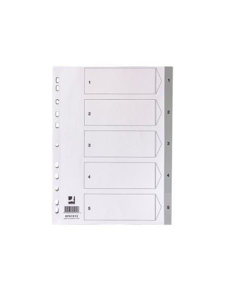 SEP.NUMERICO Q-CON.PLASTICO 1-5 JUEGO 5 SEP.A4 MULTITALADRO