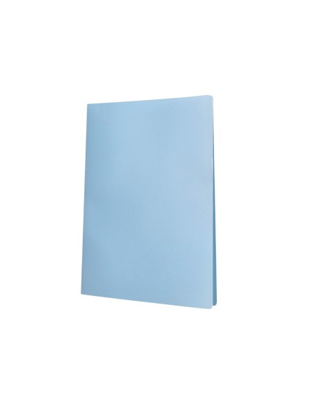 CARPETA ESCAPARATE 10 FUNDAS PP A4 CELESTE OPACO