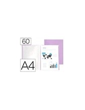 CARPETA ESCAPARATE 60 FUNDAS PP.A4 LAVANDA OPACO 2