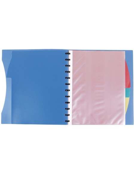 CARPETA LIDERPAPEL A4 40 FUNDAS INTERC.5 SEP Y GOMILLA LOMO PERSO.AZ.