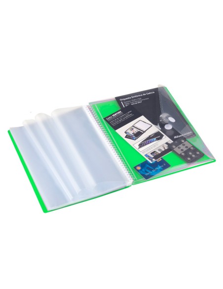 CARPETA CARCHIVO PP.ESCAPARATE ESP.40 FUNDAS CIERRE GOMAS A4
