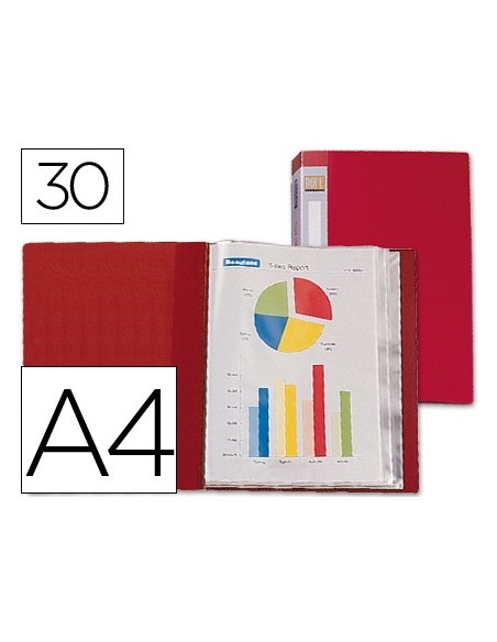 CARPETA ESCAPARATE 30 FUNDAS PP A4 RJ.LOMO PERSONALIZABLE