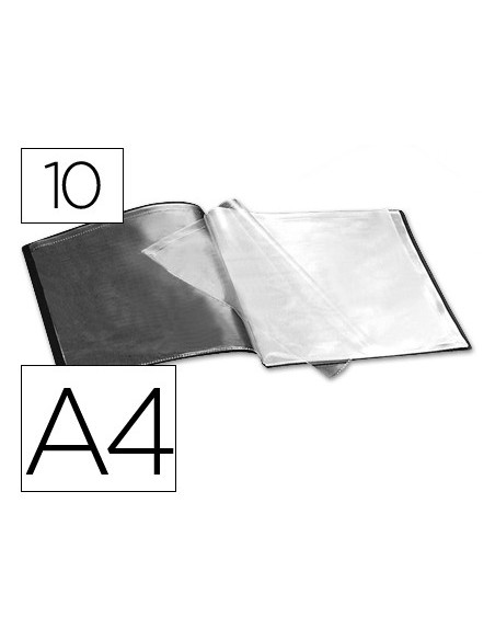 CARPETA ESCAPARATE 10 FUNDAS PP A4 NG.OPACO