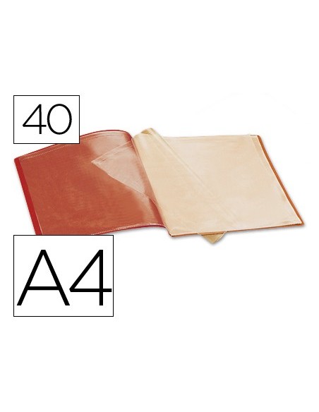 CARPETA ESCAPARATE 40 FUNDAS PP A4 RJ.OPACO