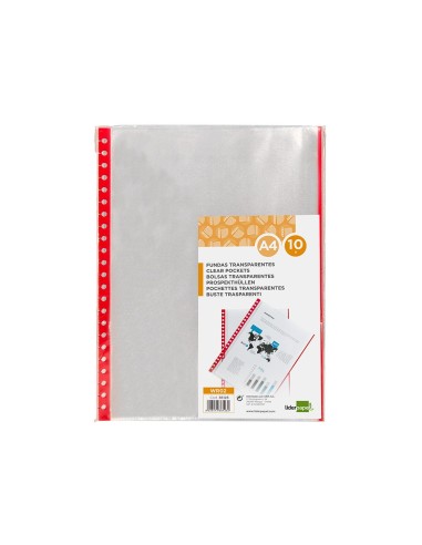 REC.FUNDA INTERCAMBIABLES DIN A4 BOLSA 10 UDS.