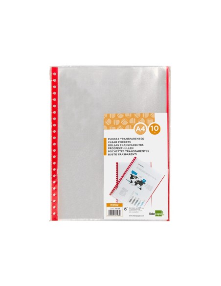 REC.FUNDA INTERCAMBIABLES DIN A4 BOLSA 10 UDS.