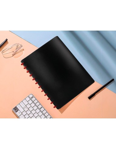 CARPETA DIN A4 C/20 FUNDAS INTERCAMBIABLES COLOR NEGRO