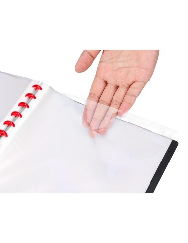 CARPETA DIN A4 C/20 FUNDAS INTERCAMBIABLES COLOR NEGRO