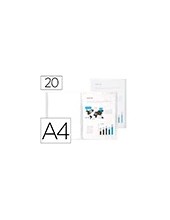 CARPETA ESCAPARATE 20 FUNDAS PP A4 TPTE.FROSTY 2