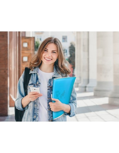 CARPETA ESCAPARATE 10 FUNDAS PP A4 AZ.FROSTY