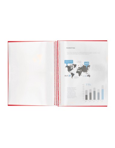 CARPETA ESCAPARATE C/ESP.10 FUNDAS PP A4 RJ.