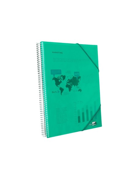 CARPETA ESCAPARATE C/ESP.10 FUNDAS PP A4 VE.