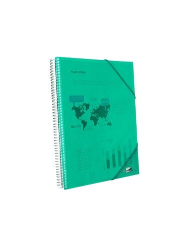 CARPETA ESCAPARATE C/ESP.20 FUNDAS PP A5 VE.EC48