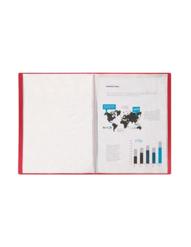 CARPETA  ESCAPARATE 40 FUNDAS PP. A3 RJ. TRANSLUCIDO