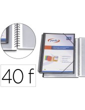 CARPETA PARDO ESCAPARATE ESP.40 FUNDAS FL. PERSO.NG.