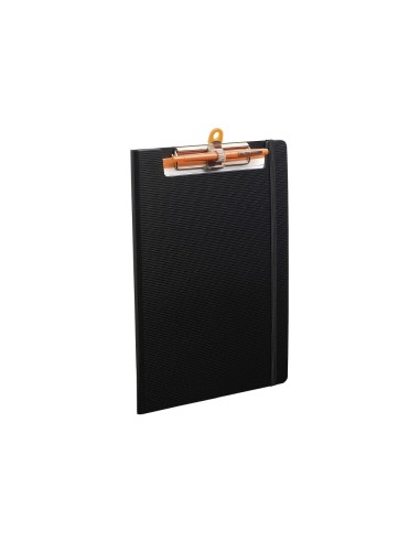 CARPETA EXACOMPTA EX POLIPROP. NEGRO CON PINZA Y PORTABOLIGRAFO DINA4