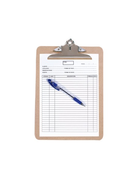 PORTANOTAS PINZA SUPERIOR Q-CON.MATERIAL EXTRADURO DIN A4