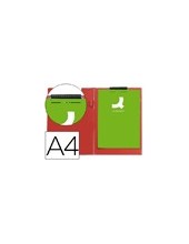 CARPETA PINZA SUPERIOR CON SOLAPA Q-CON.PLASTICO DIN A4 ROJA 2