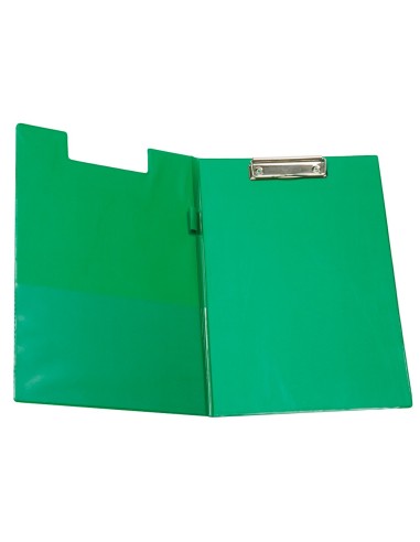 CARPETA PINZA SUPERIOR CON SOLAPA Q-CON PLASTICO DIN A4 VERDE