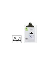 PORTANOTAS PINZA SUPERIOR Q-CON.PLASTICO TPTE.DIN A4 2