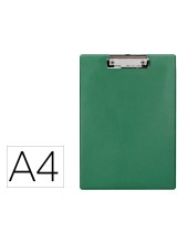 PORTANOTAS Q-CON.PLASTICO 50% RECICLADO A4 VE. OLIVA GROSOR 2,1MM