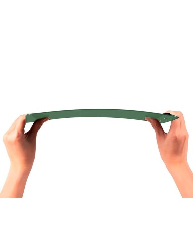 PORTANOTAS Q-CON.PLASTICO 50% RECICLADO A4 VE. OLIVA GROSOR 2,1MM