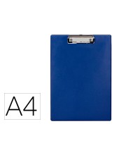 PORTANOTAS Q-CON.PLASTICO 50% RECICLADO A4 AZ. GROSOR 2,1MM