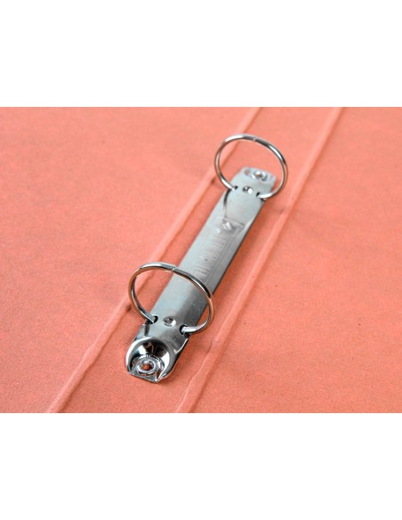 CARPETA 2 A 25 MM CARTON CUERO FL.