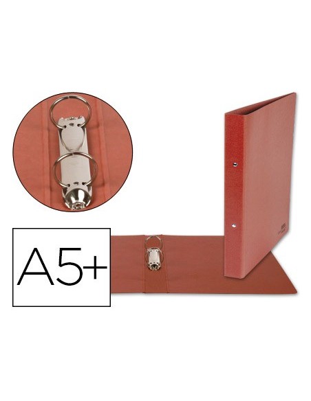 CARPETA 2 A 40 MM CARTON CUERO 4º