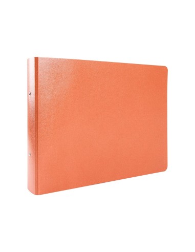 CARPETA 2 A 40 MM CARTON CUERO 4º APAISADO