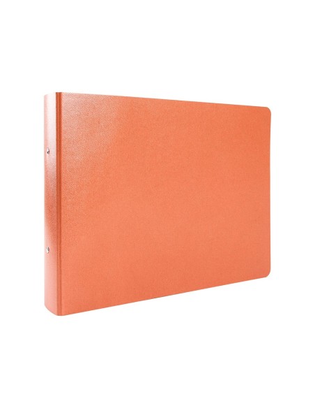 CARPETA 2 A 40 MM CARTON CUERO 4º APAISADO