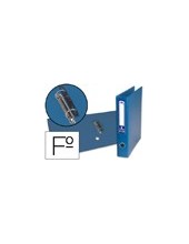 ARCH.ANILLAS 40MM LDERPAPEL C.FORRADO FL.AZUL C/OLLAO Y TARJETERO 2