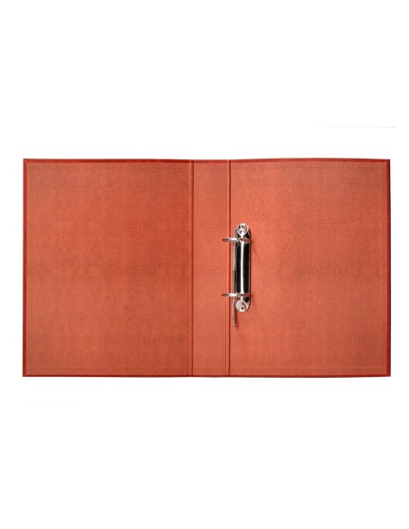 CARPETA 2 A 40 MM MIXTAS C.FORRADO CUERO FL.