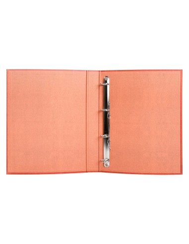 CARPETA 4 A 25 MM MIXTAS C.FORRADO CUERO FL.