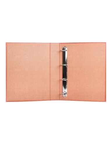 CARPETA 4 A 40 MM MIXTAS C.FORRADO CUERO FL.