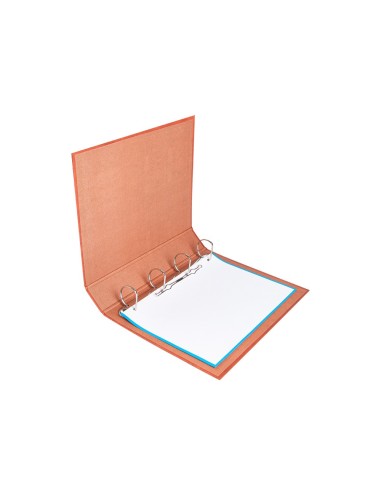 CARPETA 4 A 40 MM MIXTAS C.FORRADO CUERO FL.