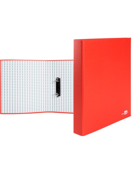 CARPETA 2 A 25 MM MIXTAS C.FORRADO PAPER FL.ROJA