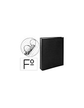 CARPETA 2 A 40 MM MIXTAS C.FORRADO PAPER FL.NEGRA 2