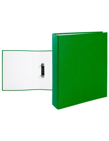 CARPETA 2 A 40 MM MIXTAS C.FORRADO PAPER FL.VERDE
