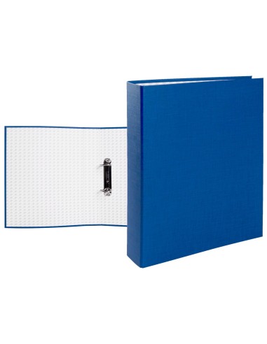 CARPETA 2 A 40 MM MIXTAS C.FORRADO PAPER FL.AZUL