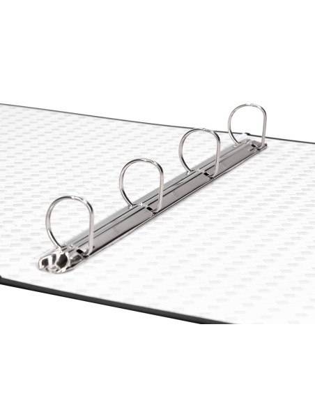 CARPETA 4 A 25 MM MIXTAS C.FORRADO PAPER FL.NEGRA