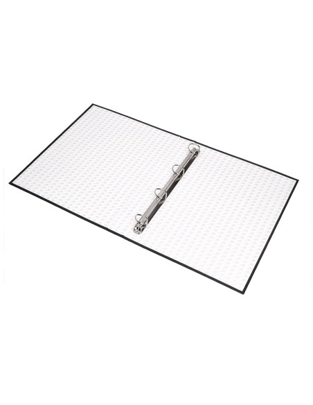 CARPETA 4 A 25 MM MIXTAS C.FORRADO PAPER FL.NEGRA