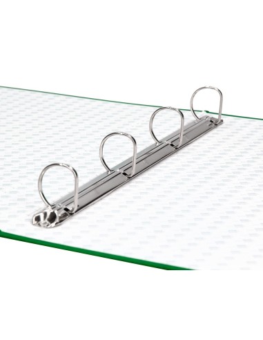 CARPETA 4 A 25 MM MIXTAS C.FORRADO PAPER FL.VERDE