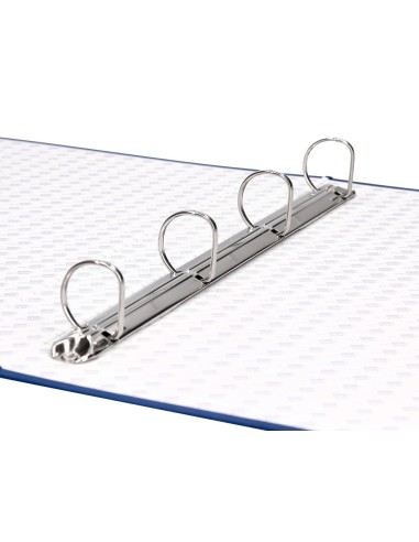 CARPETA 4 A 25 MM MIXTAS C.FORRADO PAPER FL.AZUL