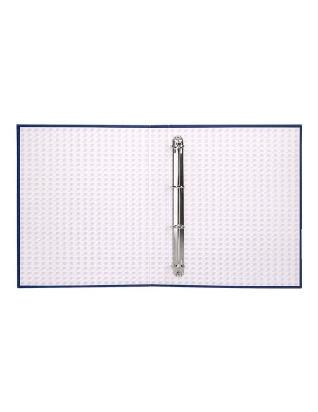 CARPETA 4 A 25 MM MIXTAS C.FORRADO PAPER FL.AZUL