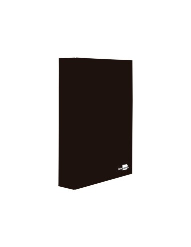 CARPETA 4 A 40 MM MIXTAS C.FORRADO PAPER FL.NEGRA