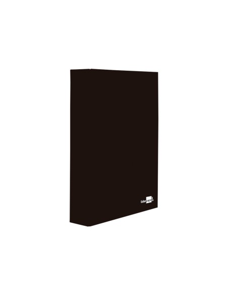 CARPETA 4 A 40 MM MIXTAS C.FORRADO PAPER FL.NEGRA