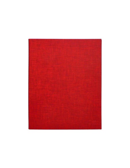 CARPETA 4 A 40 MM MIXTAS C.FORRADO PAPER FL.ROJA