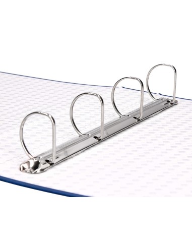 CARPETA 4 A 40 MM MIXTAS C.FORRADO PAPER FL.AZUL